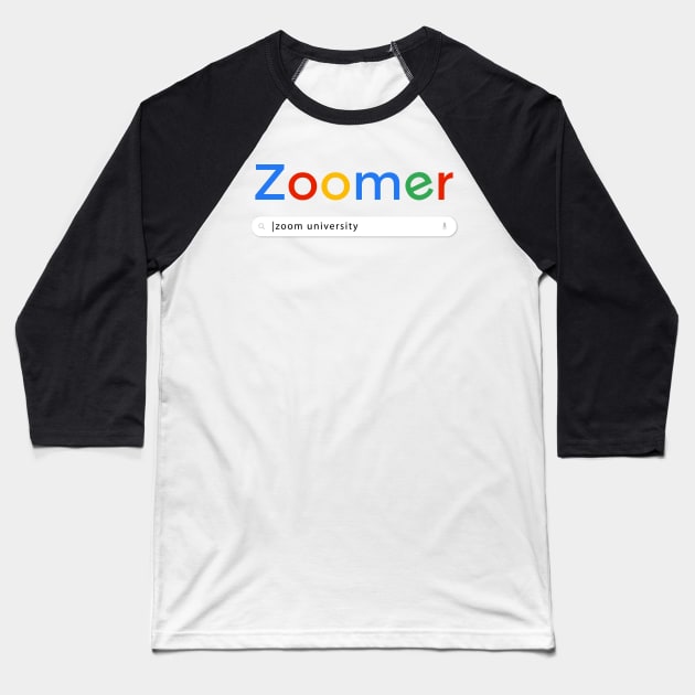 Zoomer Search Engine Baseball T-Shirt by erwinwira